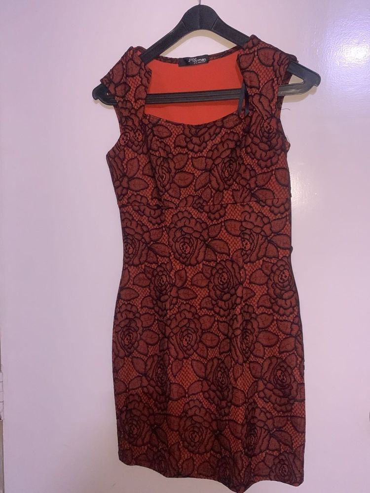 Elegant Lace Rose Dress