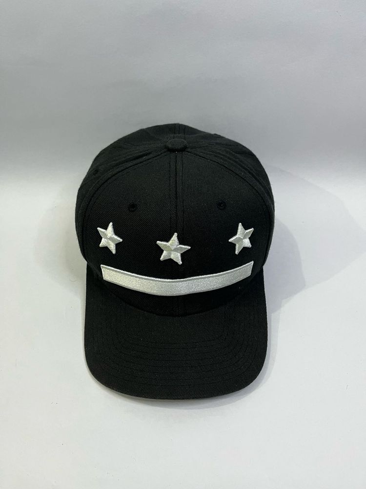 Black Cap with Silver Stars