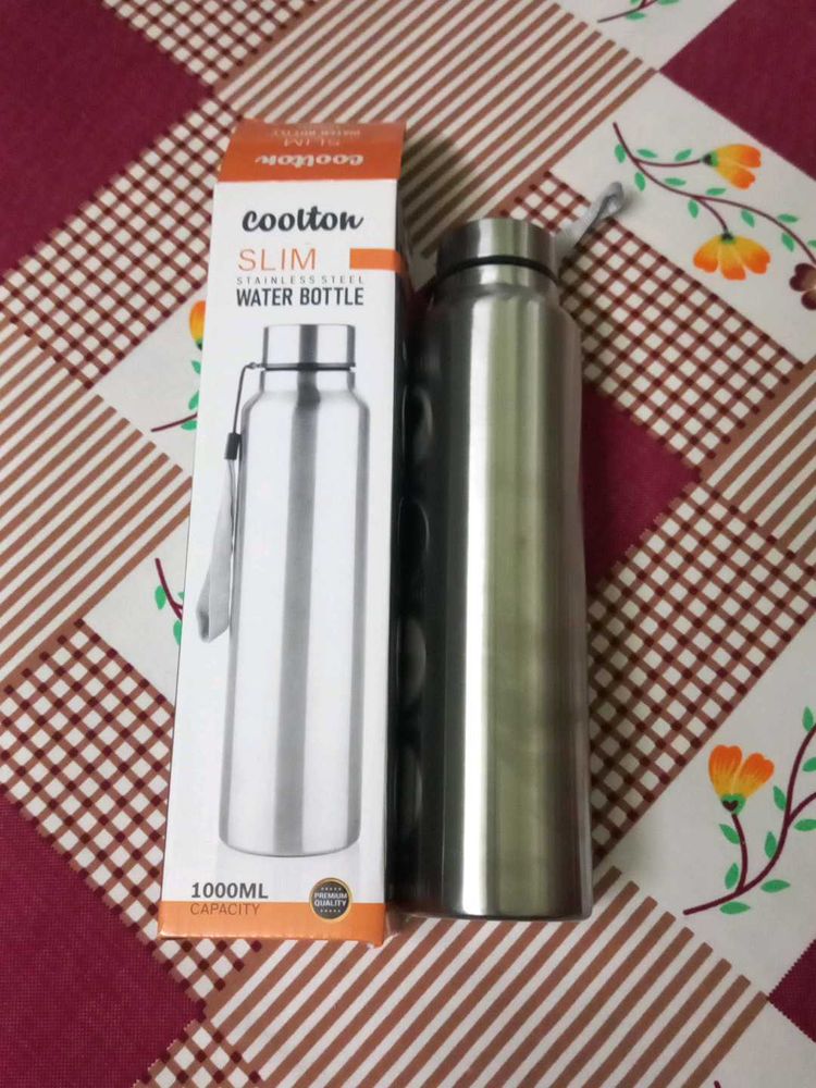 Home & Kitchen > Water Bottles | Coolton Slim Water Bottle 1 liter | Freeup