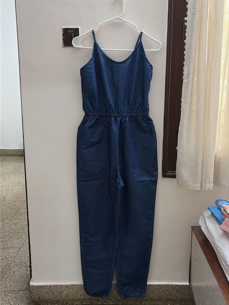Blue Denim Jumpsuit