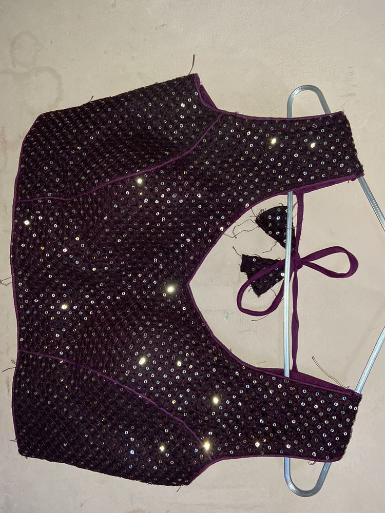 Sequence Blouse In Wine Colour❤️‍🔥