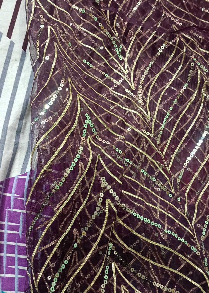 Sparkling Sequin Embellished Fabric