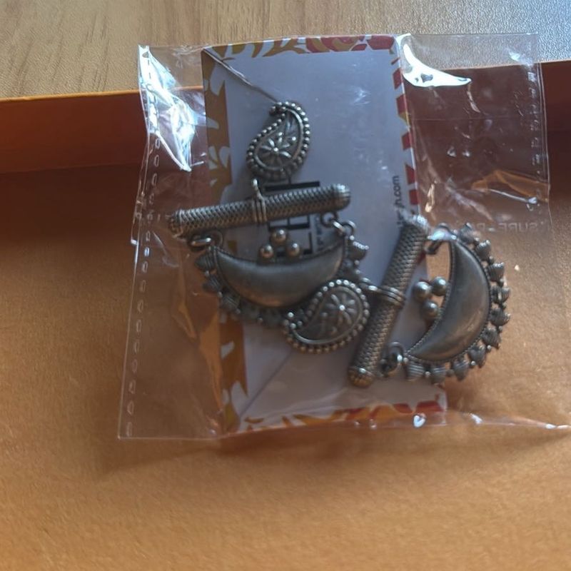 Oxidized Silver Earrings