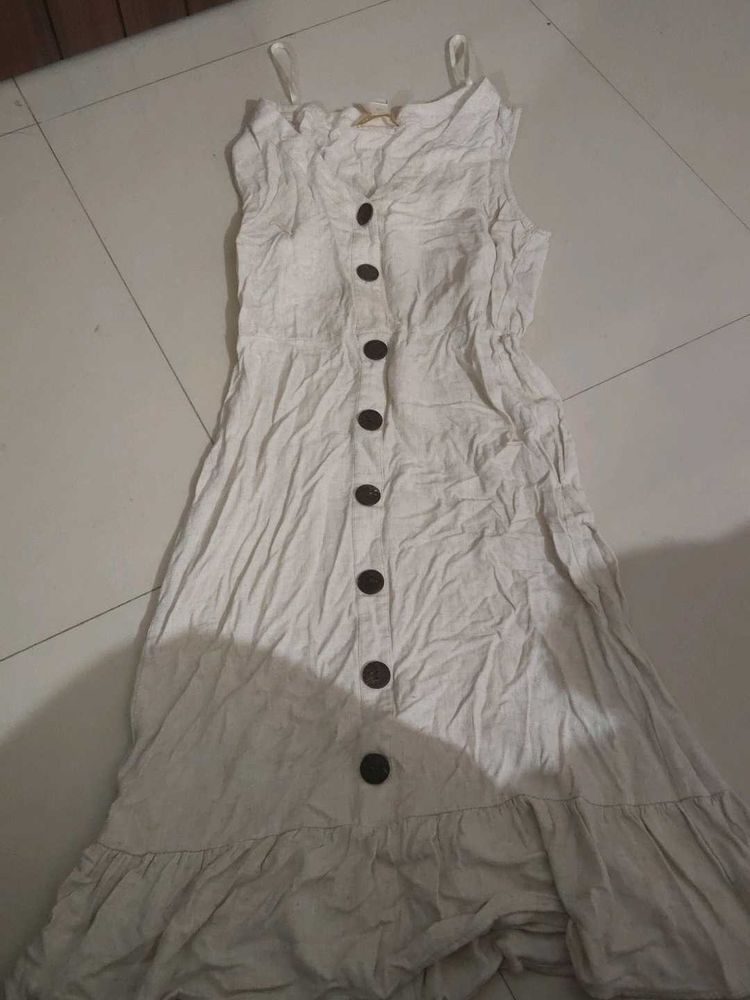 Boho Button-Up Midi Dress