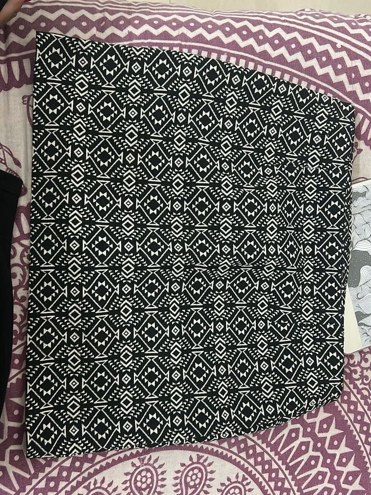 Boho Geometric Print Skirt