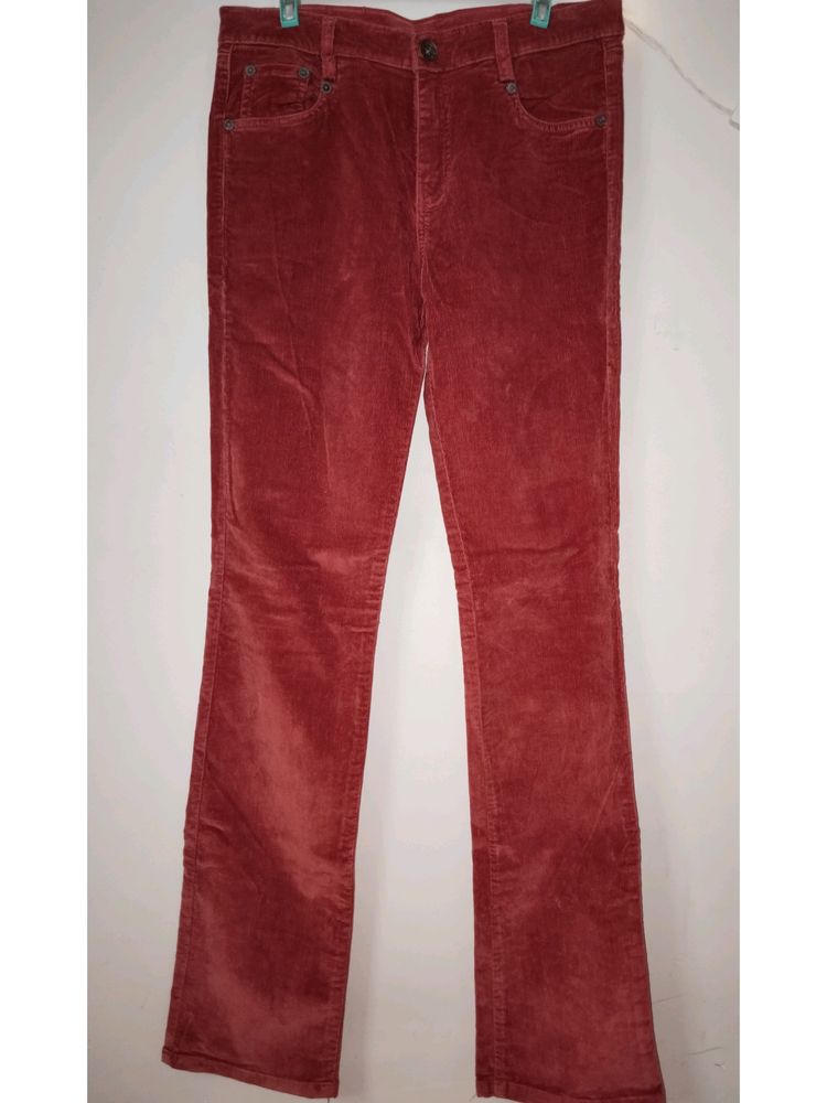 Women Straight Brown Jeans