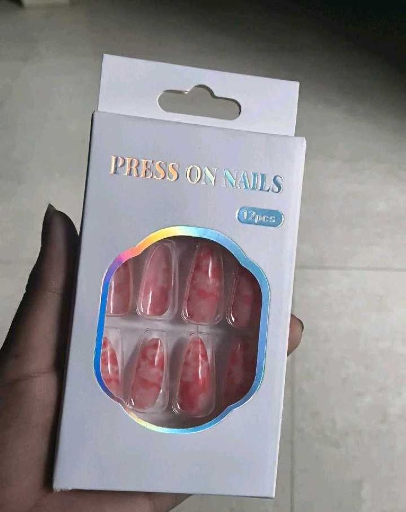 Press On Nails - Marble Design