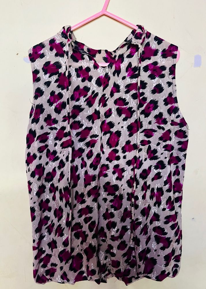 Trendy Print Top 🩷 Elastic In Bottom