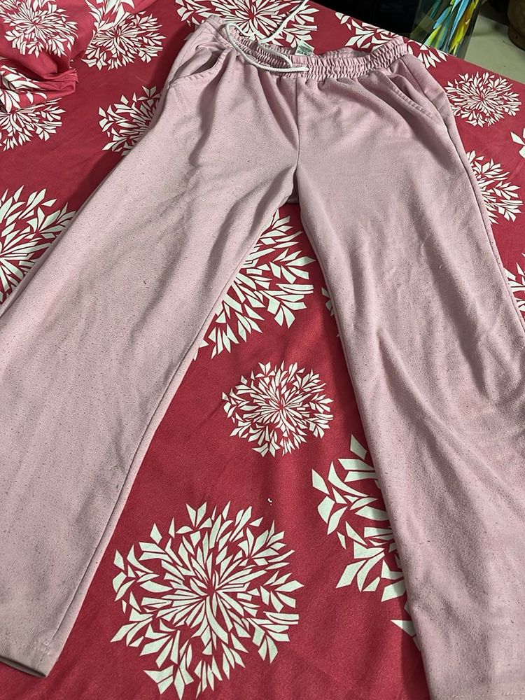 Light Pink Comfortable Jogger Pants