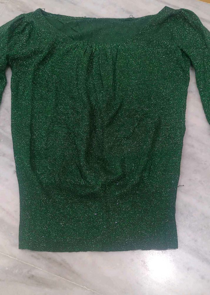 girls shimmer top