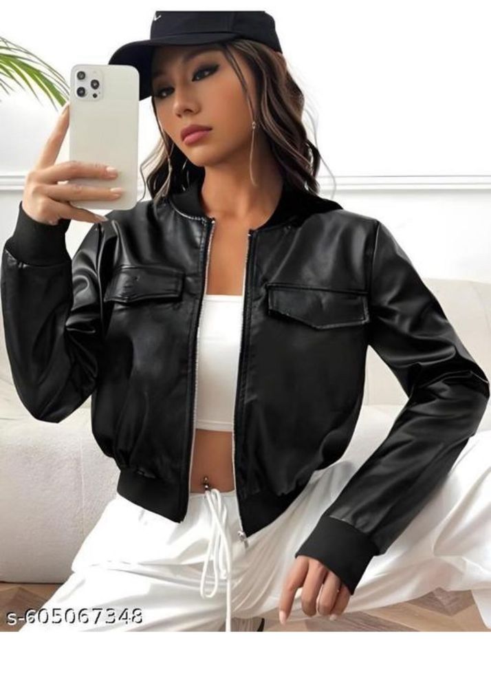 Stylish Black Bomber Jacket