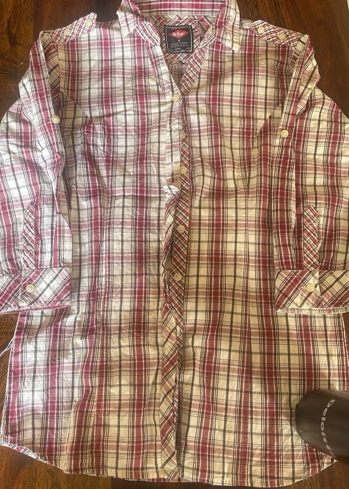 Lee Cooper Plaid Button-Up Shirt