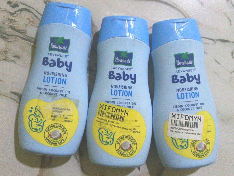 Parachute Body Lotion For Baby Pack Of 3 Combo