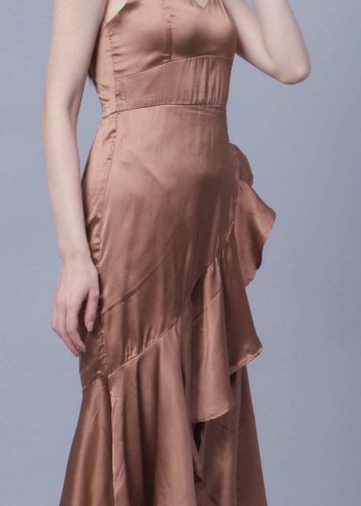 Elegant Brown Dress