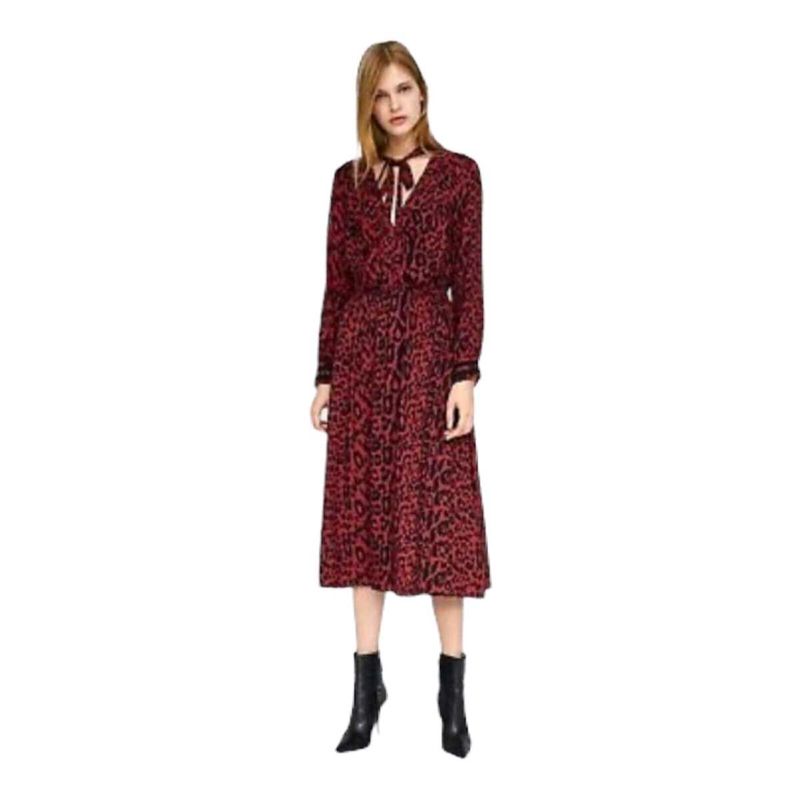 Zara rust long dress