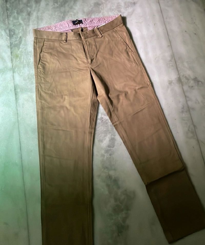 Allen Solly Men's Khaki Chinos Pant