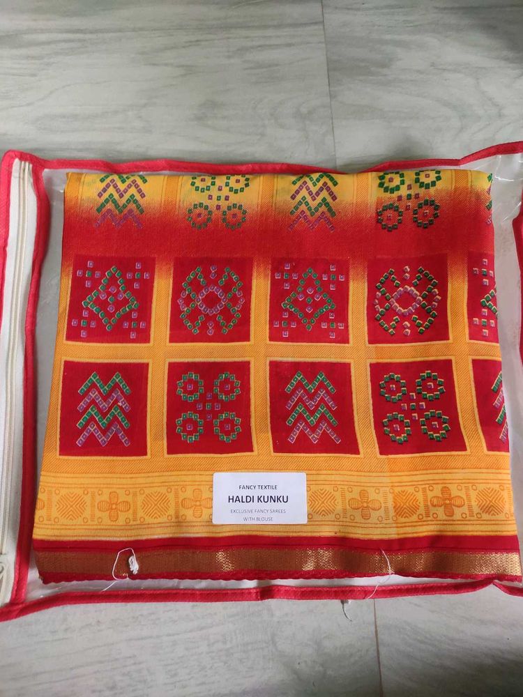 Beautiful Bandhani printed saree