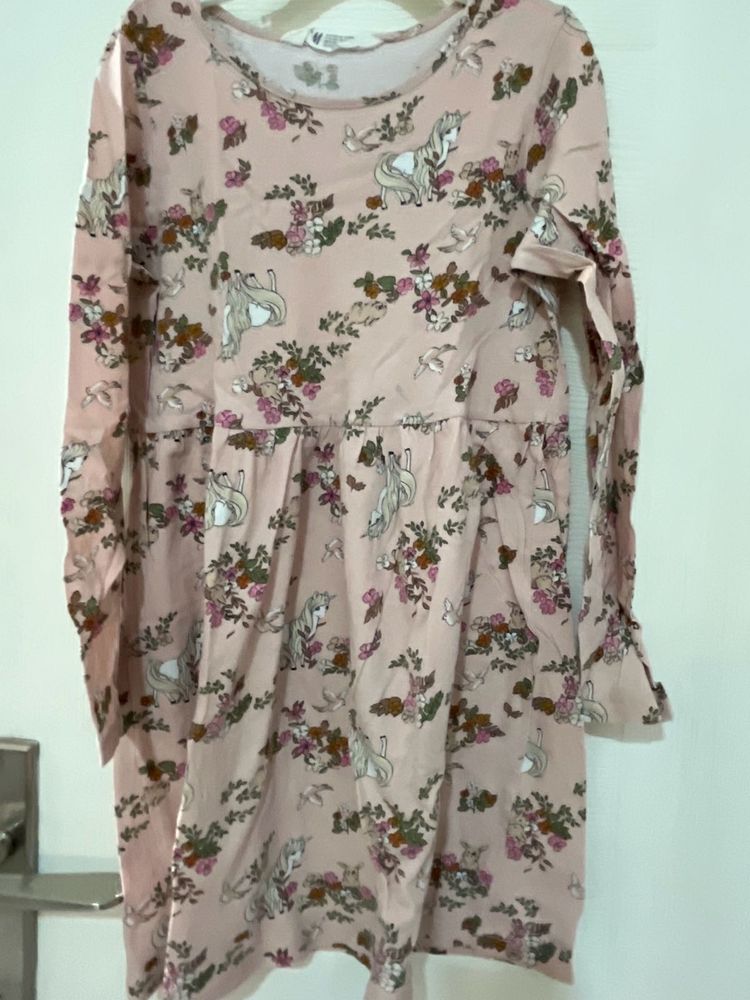 Printed h&amp;m Dress Full Sleeve