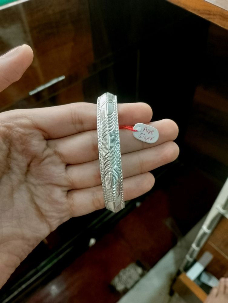 Hand Kada Pure Silver Jain 90 (WT : 50gm)