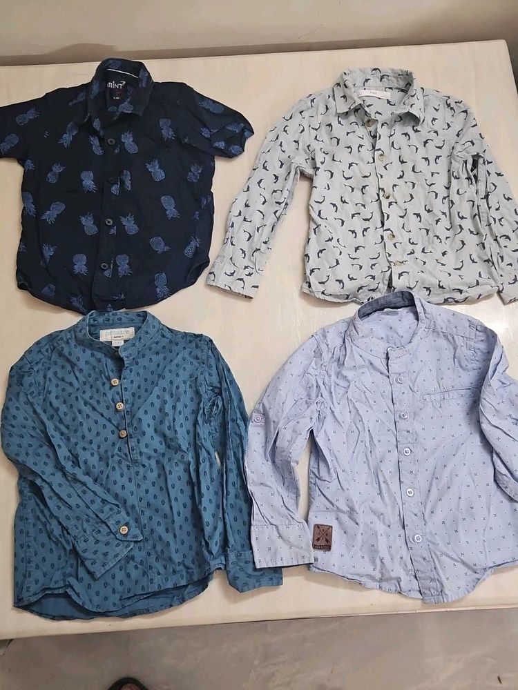 Bundle of 4 Boys Shirts