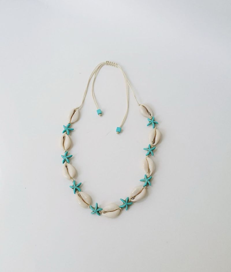 Boho Seashell &amp; Starfish Necklace