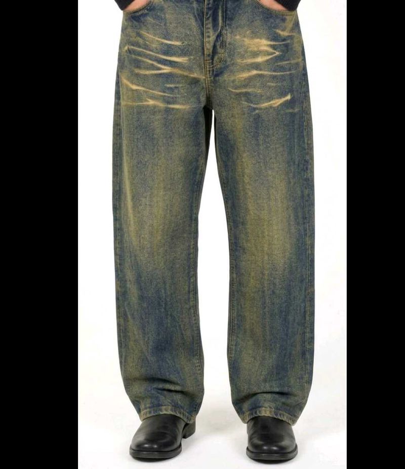 Vintage Wash Y2k Relaxed Fit Jeans