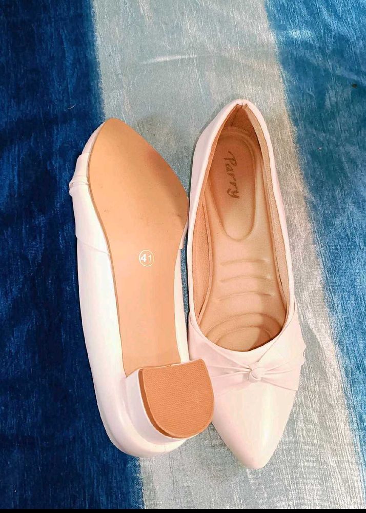 Elegant White Ballet Flats
