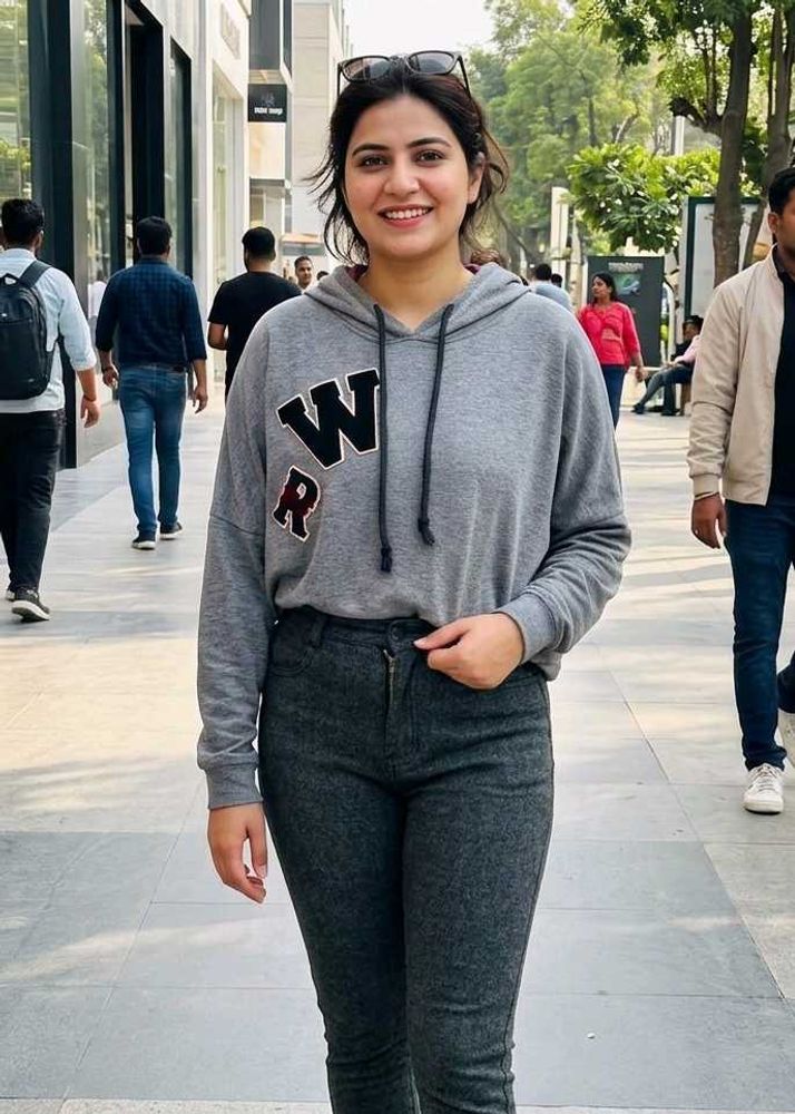Gray Graphic Hoodie