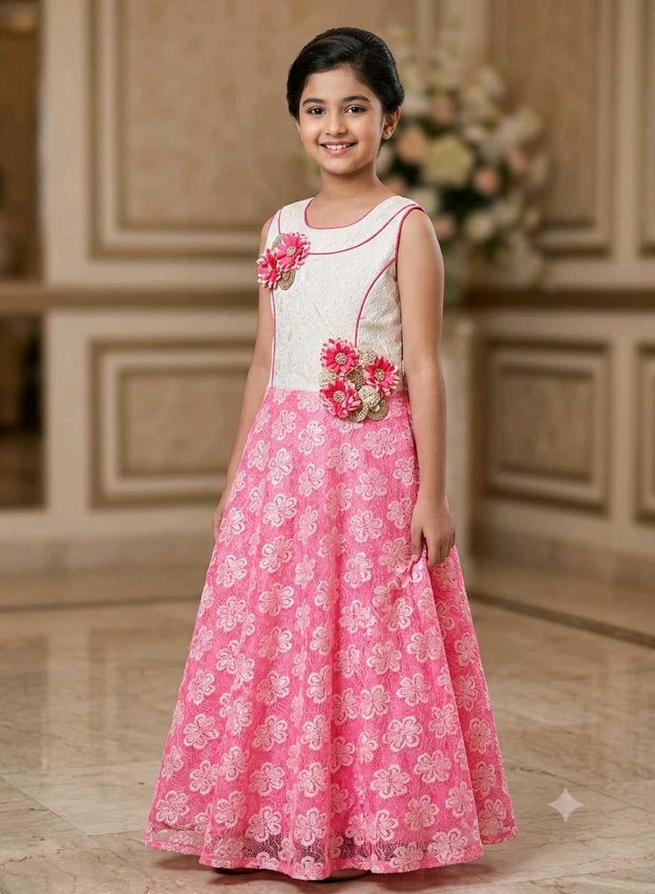 Beautiful Pink Floral Dress