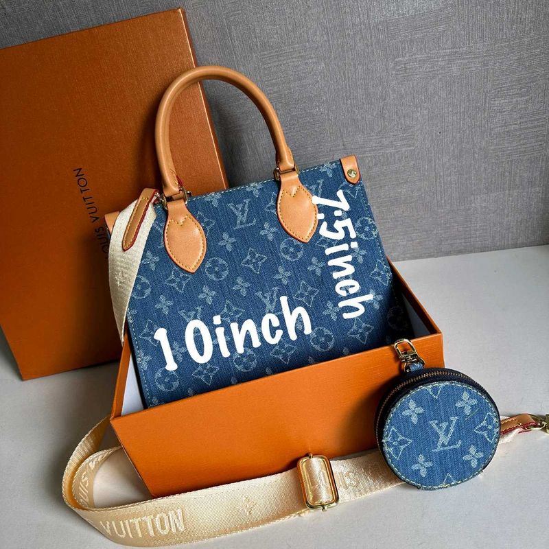 lv on the go denim bag