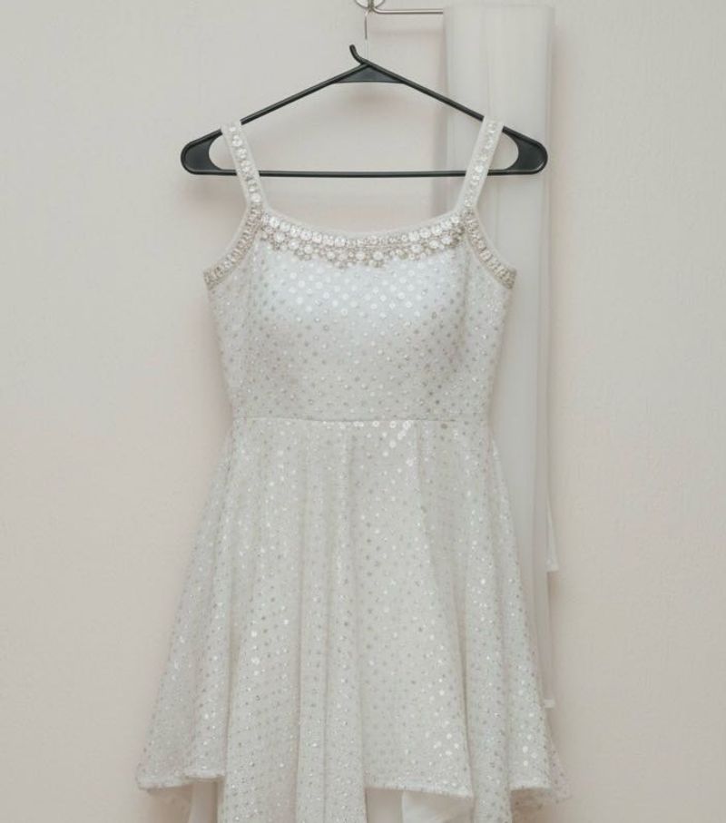 White Sharara Set