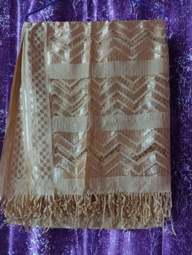 Golden &amp; Pink Dupatta Set