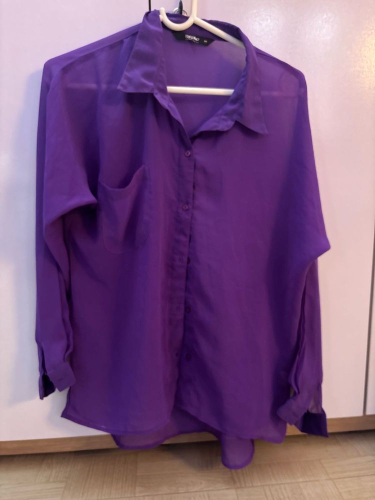 Purple Sheer Top