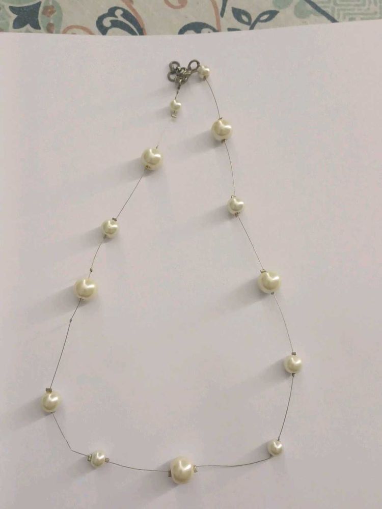 vintage Pearl Beaded Necklace