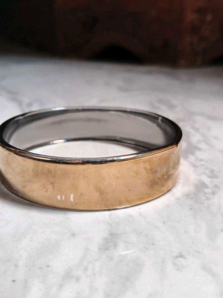 Elegant Gold and Silver Bangle