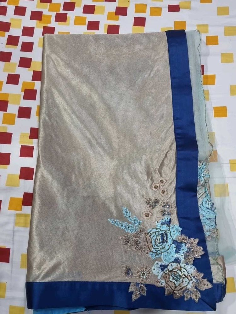 Embroidered Half Fancy Shining Satin &amp; other is Ne