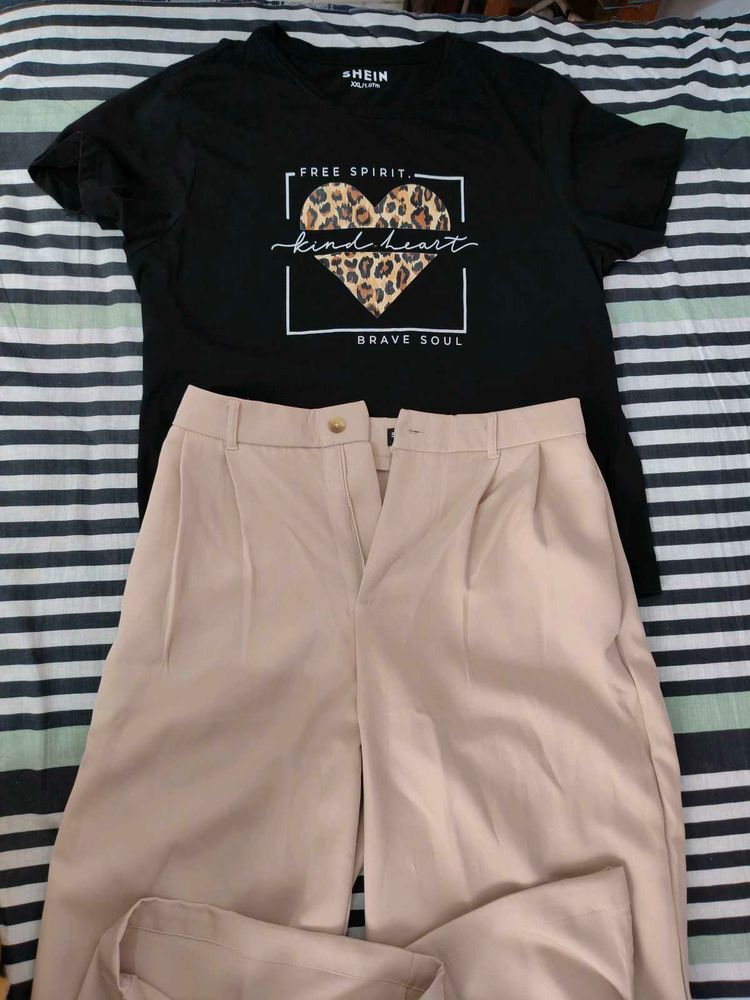 SHEIN Graphic Print T-Shirt nd pant