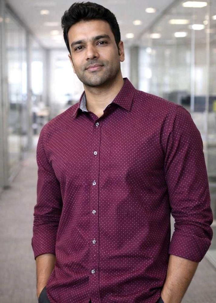 Stylish Maroon Printed Shirt