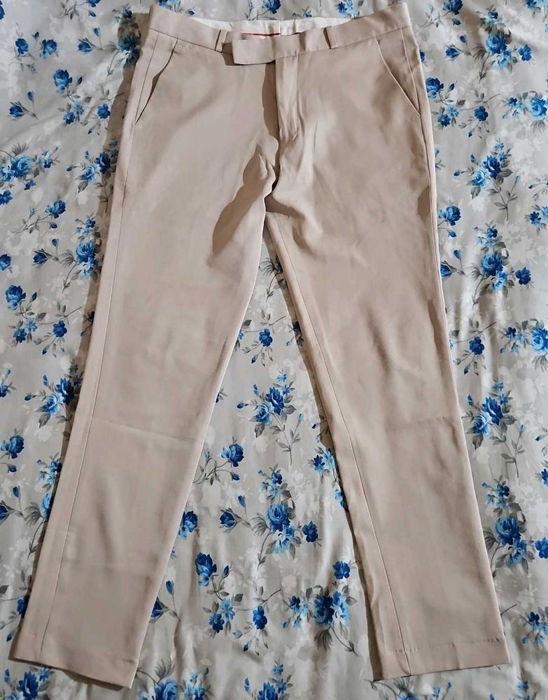 Men's Beige Dress Pants