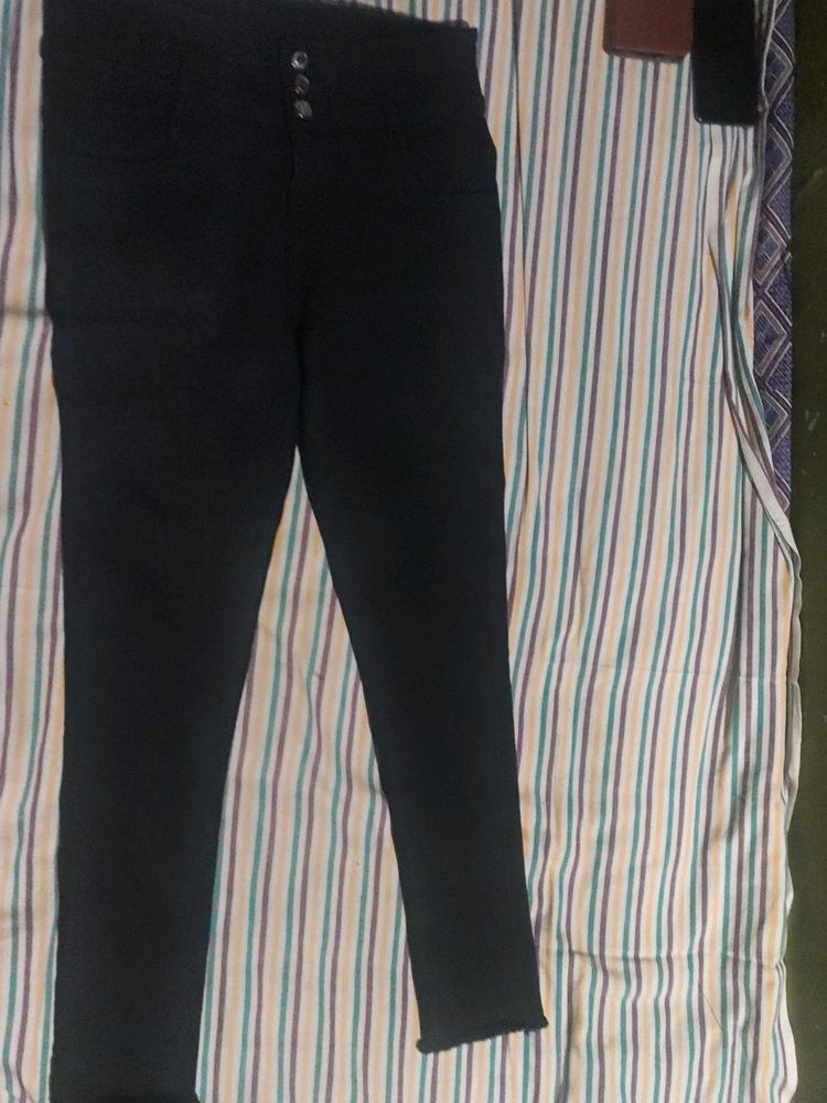 Skinny Black High Waist Jeans