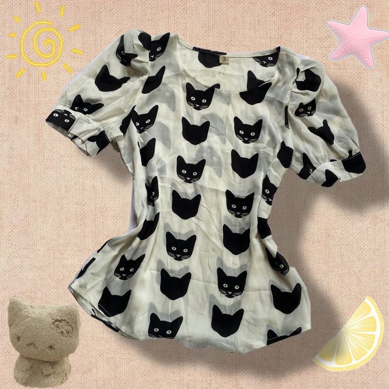 Black Cat Top