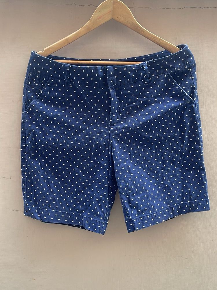 Blue Polka Dot Shorts