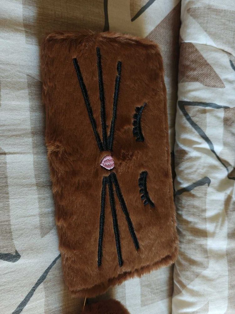 Cute Furry Cat Pouch
