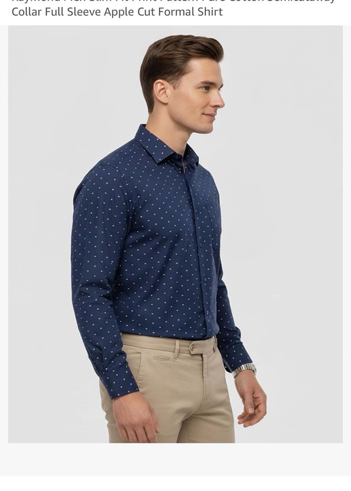 Men's Navy Full Sleeve Shirt