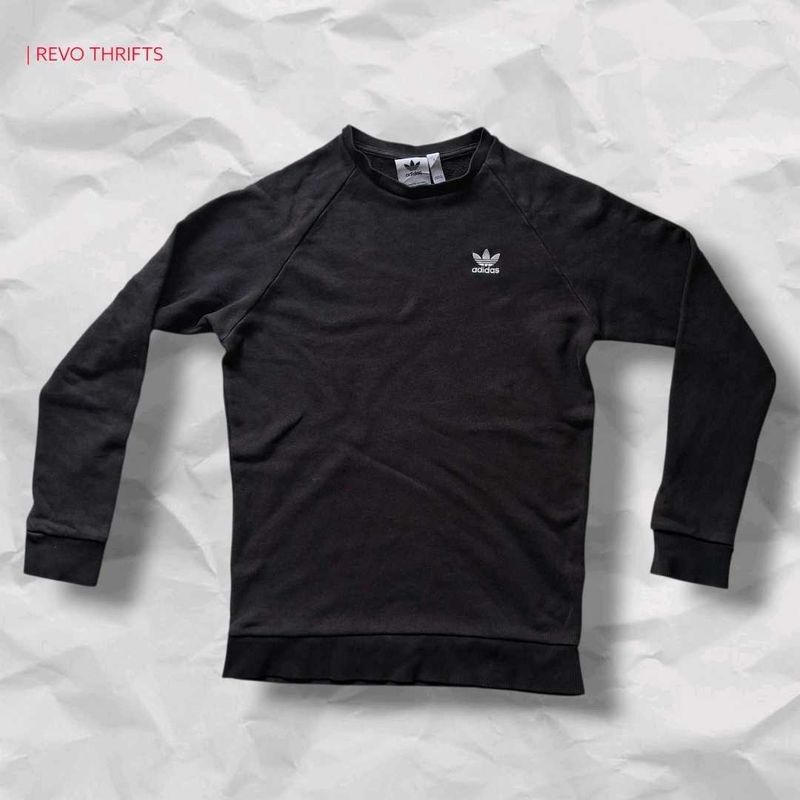 Adidas Black Trefoil Sweatshirt