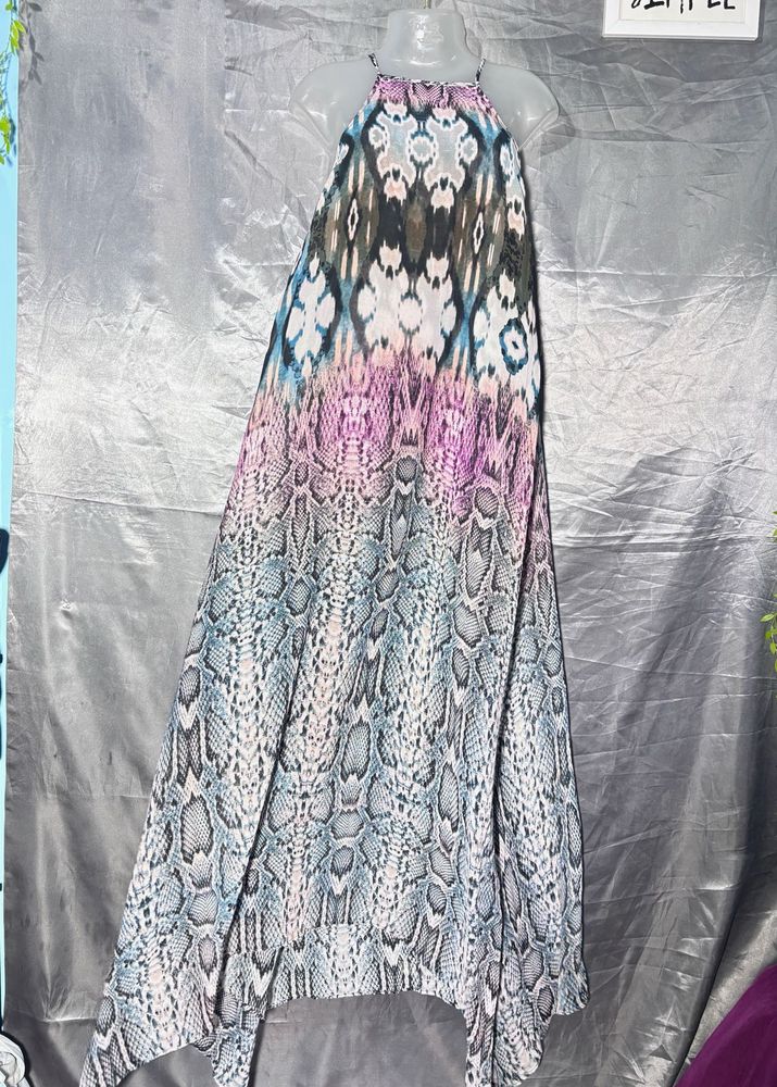 Boho Snake Print Maxi Dress