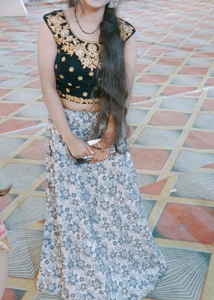 Lehenga Crop Top For Girls