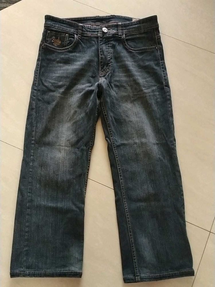 Men's Dark Wash Denim Jeans