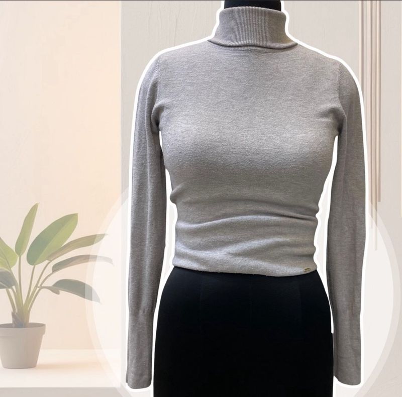 Fitted Sexy Turtleneck Top