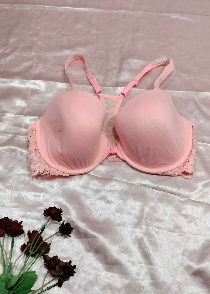 Victoria secret Pink Lace Trim Bra